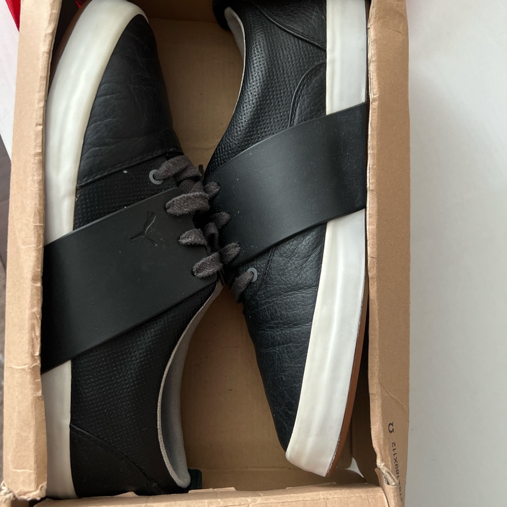 Puma Men's Black and White Sneakers - Picture 6 of 7